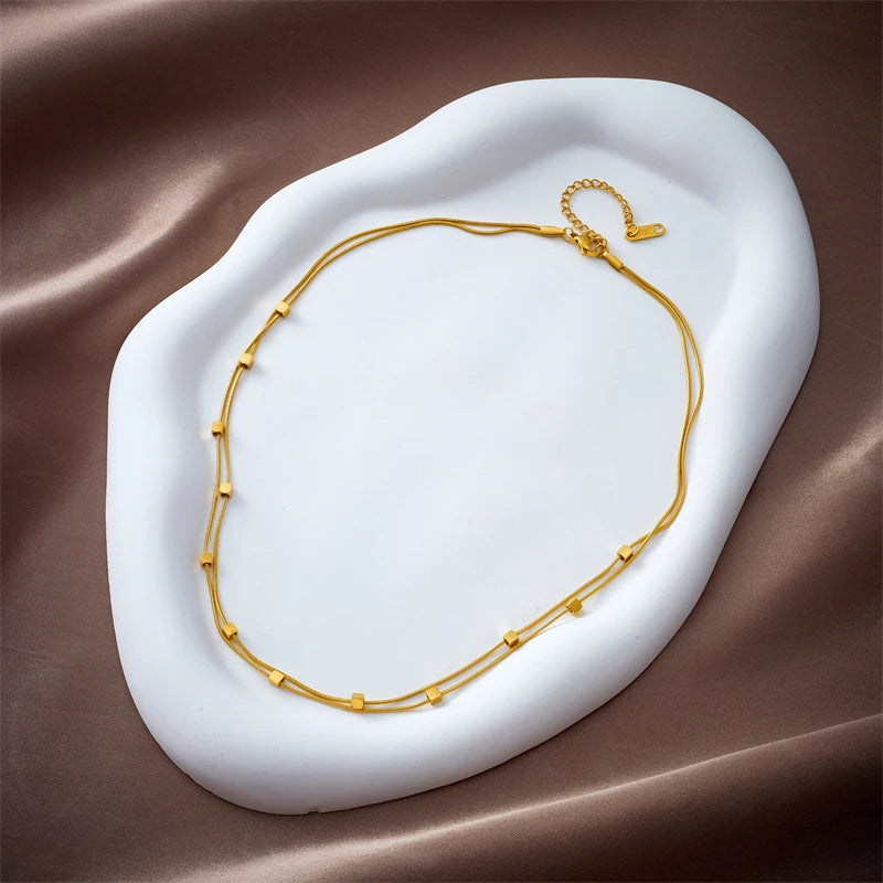Cube Chain Necklace