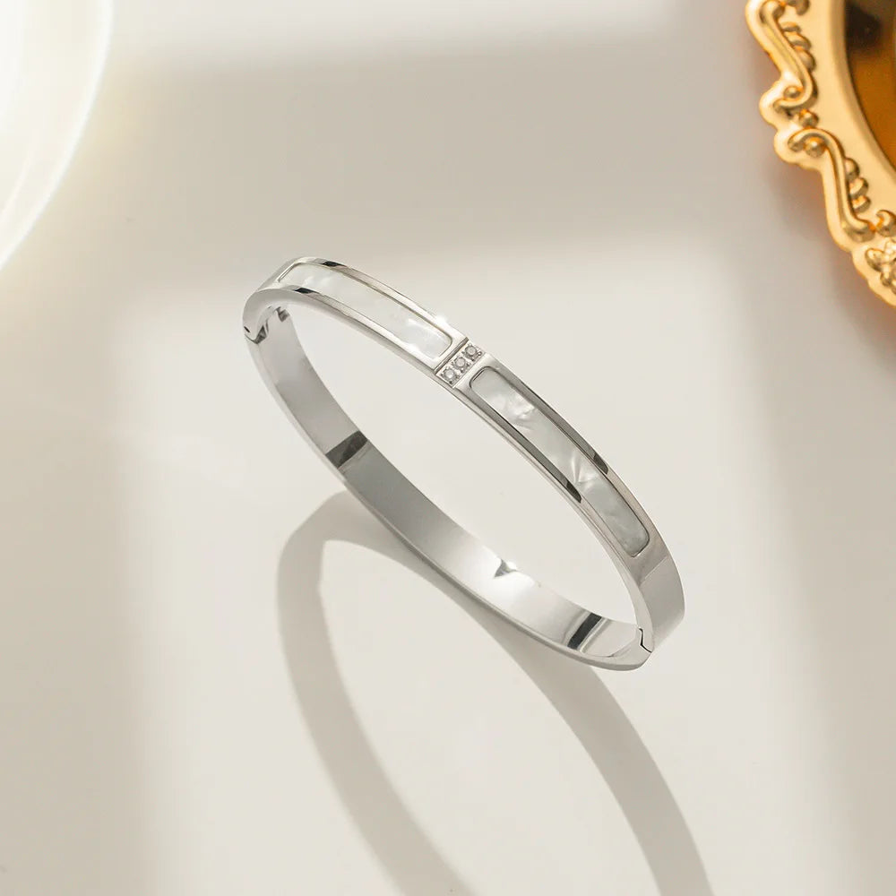 Shell Zircon Bracelet