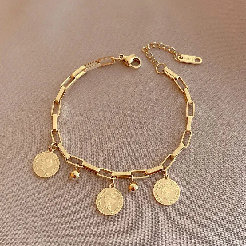 Women's Hip Hop Gold Bracelet