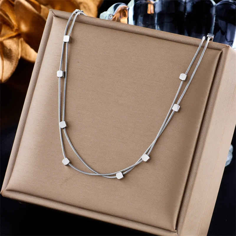 Cube Chain Necklace