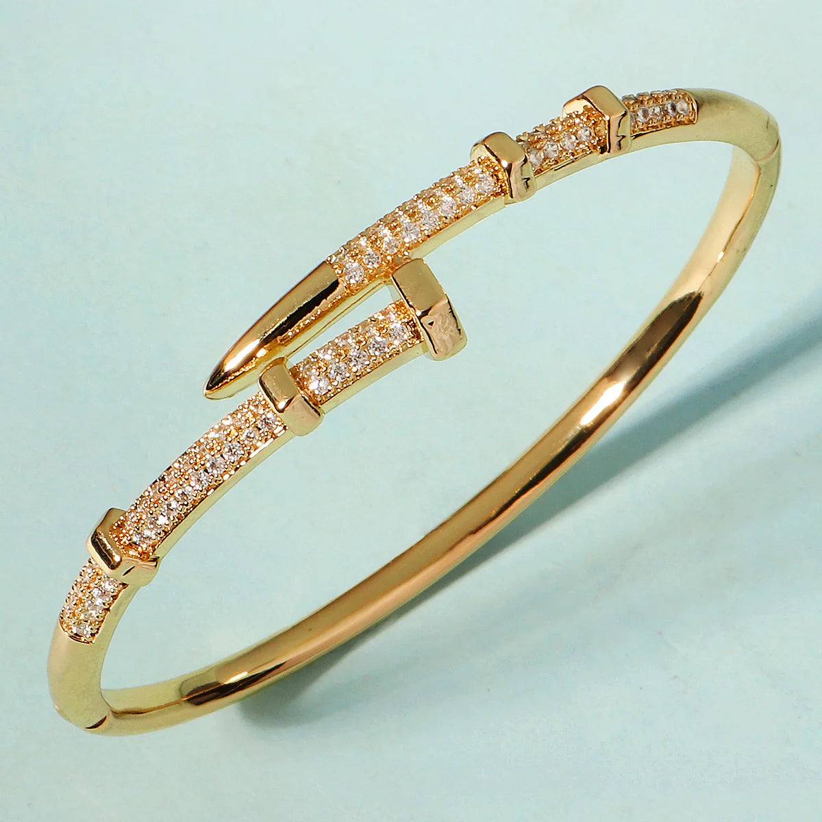 Shiny Zircon Nail Bracelet