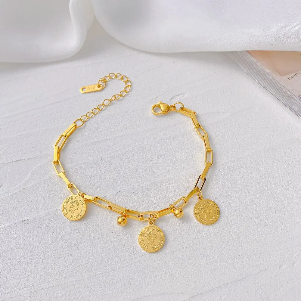 Women's Hip Hop Gold Bracelet