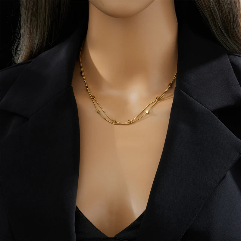 Cube Chain Necklace