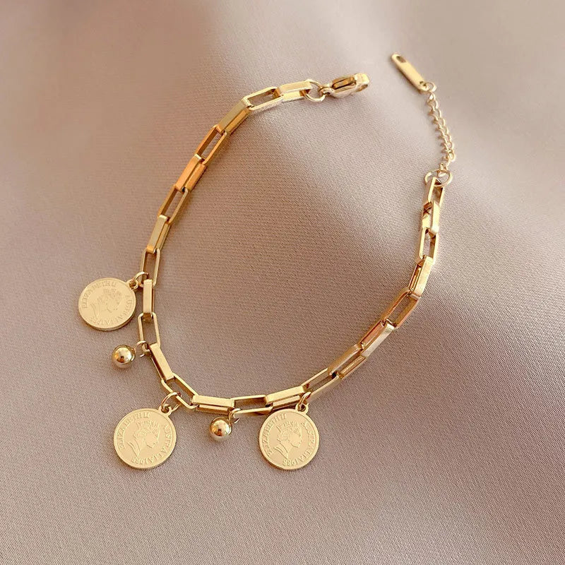 Women's Hip Hop Gold Bracelet