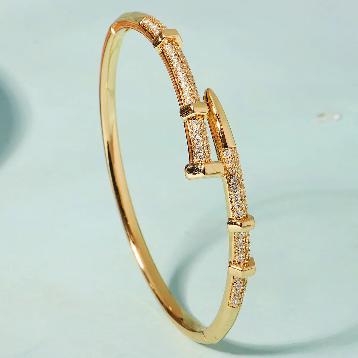 Shiny Zircon Nail Bracelet