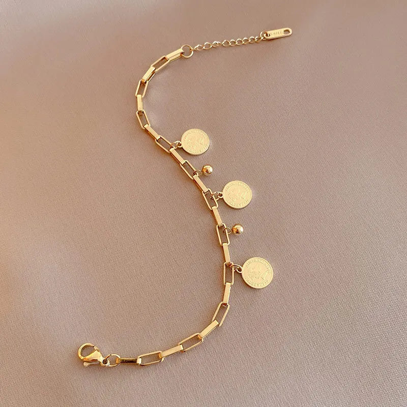 Women's Hip Hop Gold Bracelet