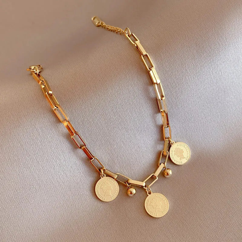 Women's Hip Hop Gold Bracelet