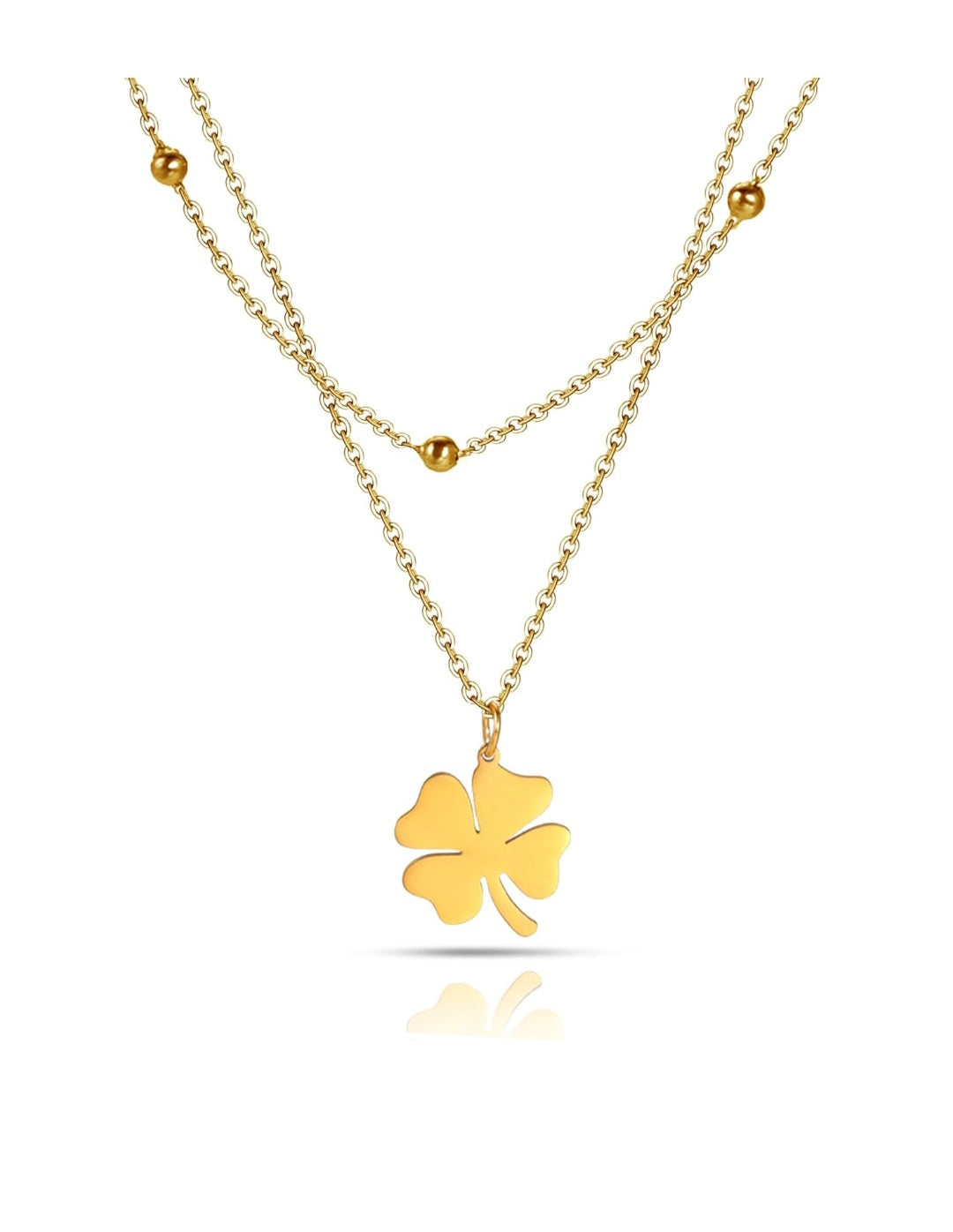 Skyrim Foot Chain of Women Silver Color Four-leaf Clover