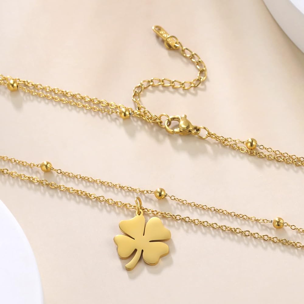 Skyrim Foot Chain of Women Silver Color Four-leaf Clover