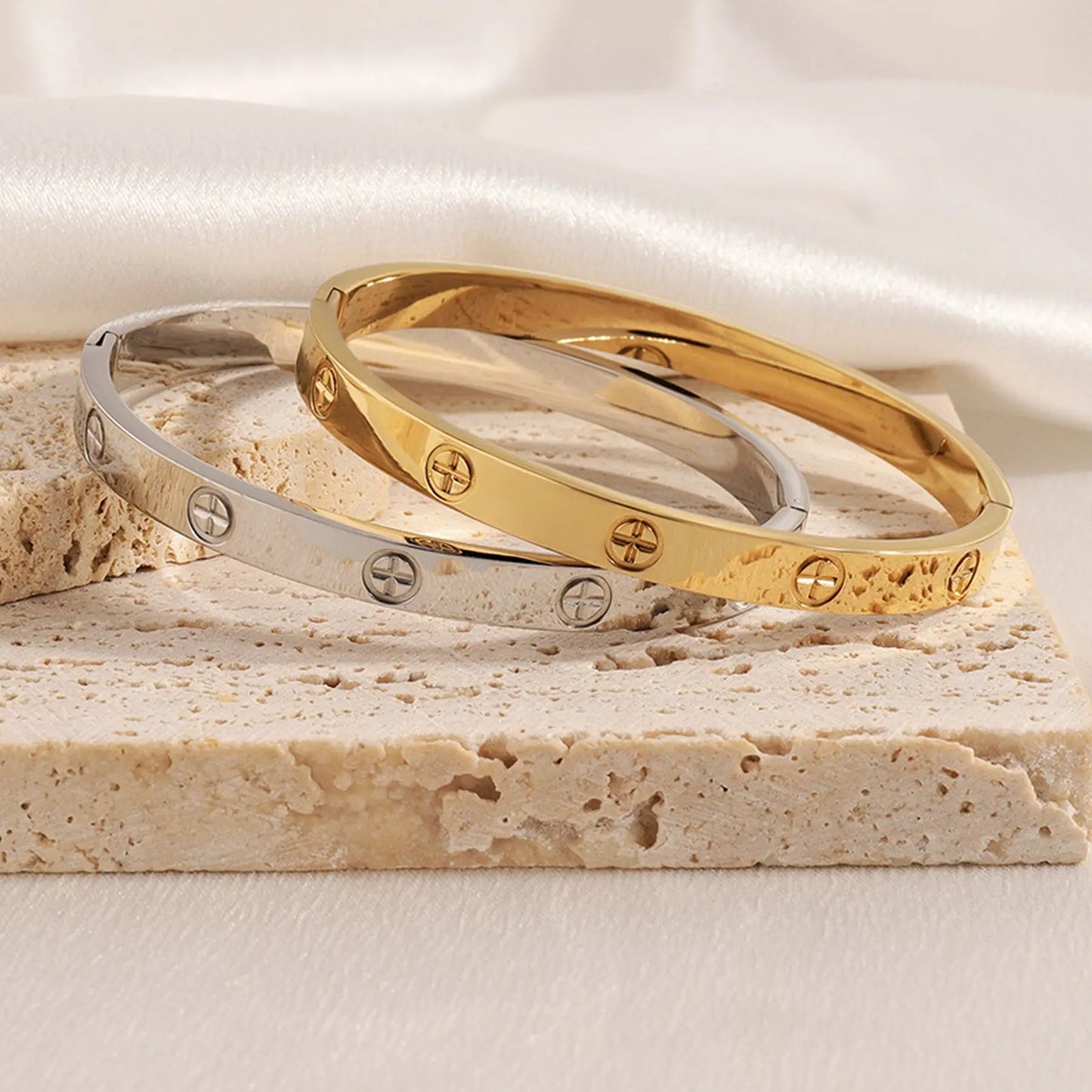 Cross Steel Bracelet