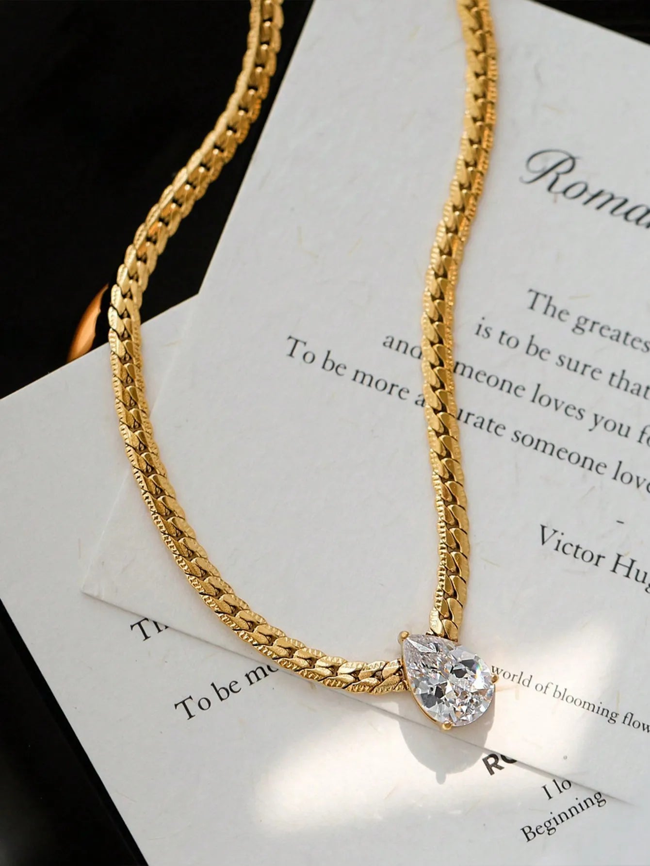 Zircon Drop Necklace