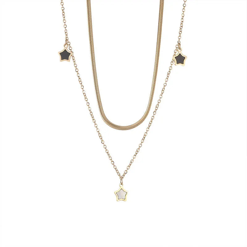 Women's Multilayer Star Necklace and Bracelet