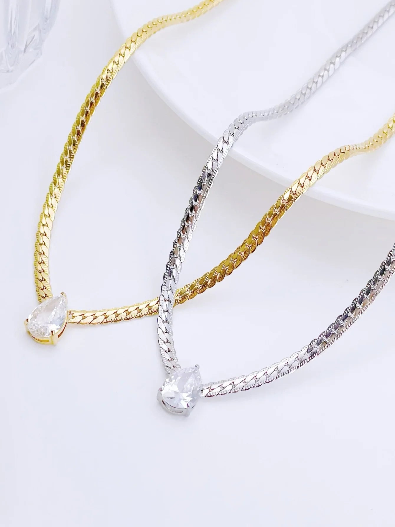 Zircon Drop Necklace