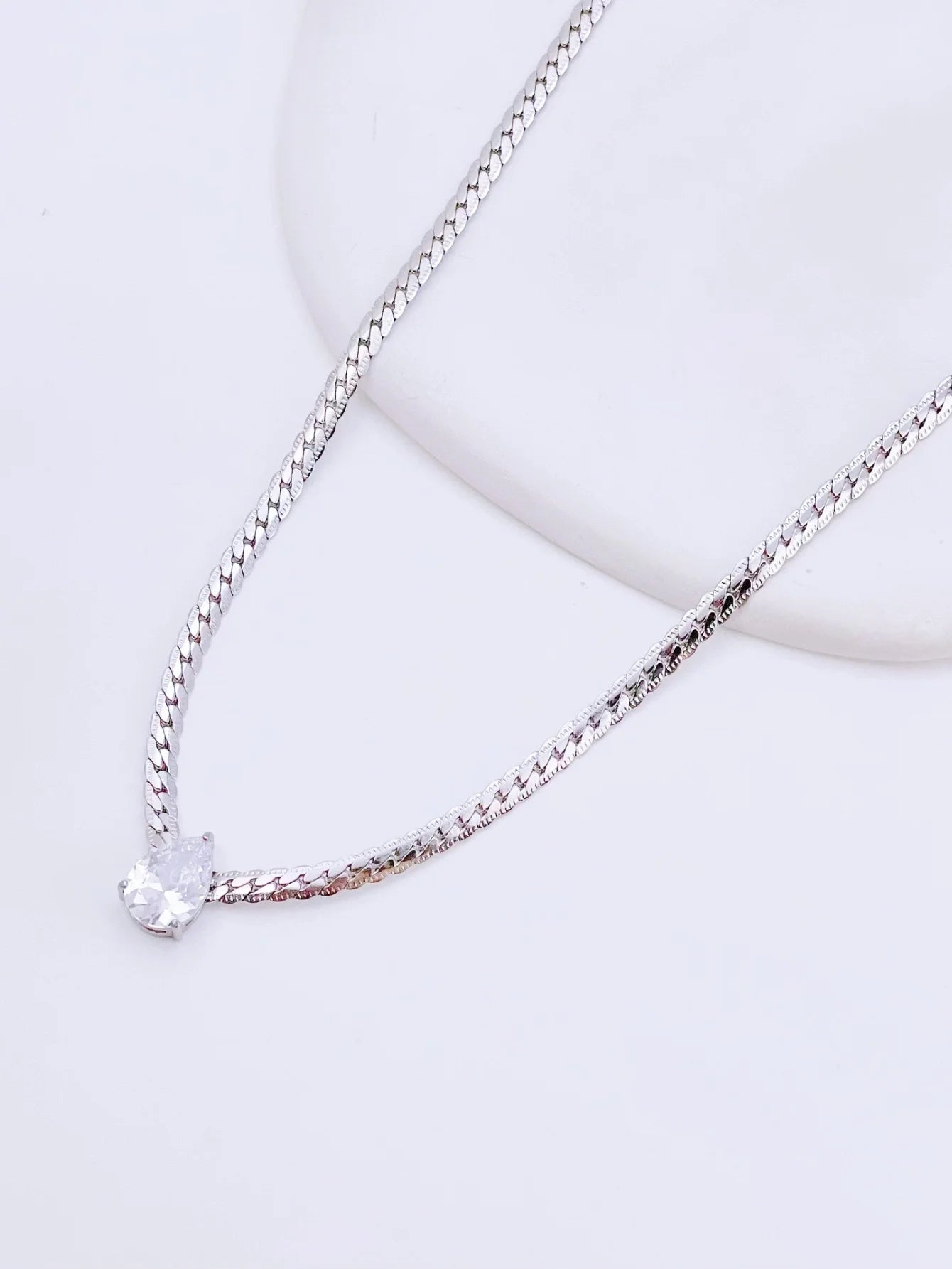 Zircon Drop Necklace
