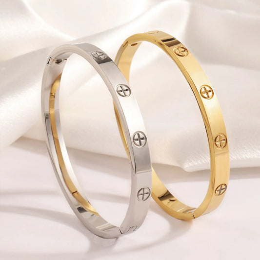Cross Steel Bracelet