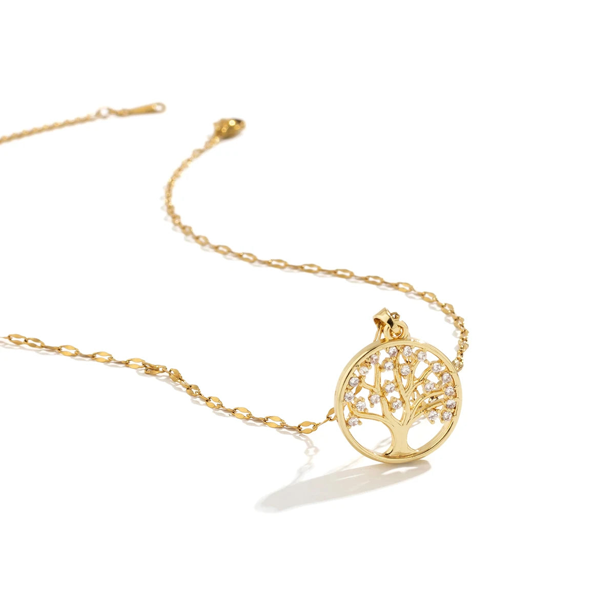 Luxury Rhinestone Tree of Life Necklace for Women