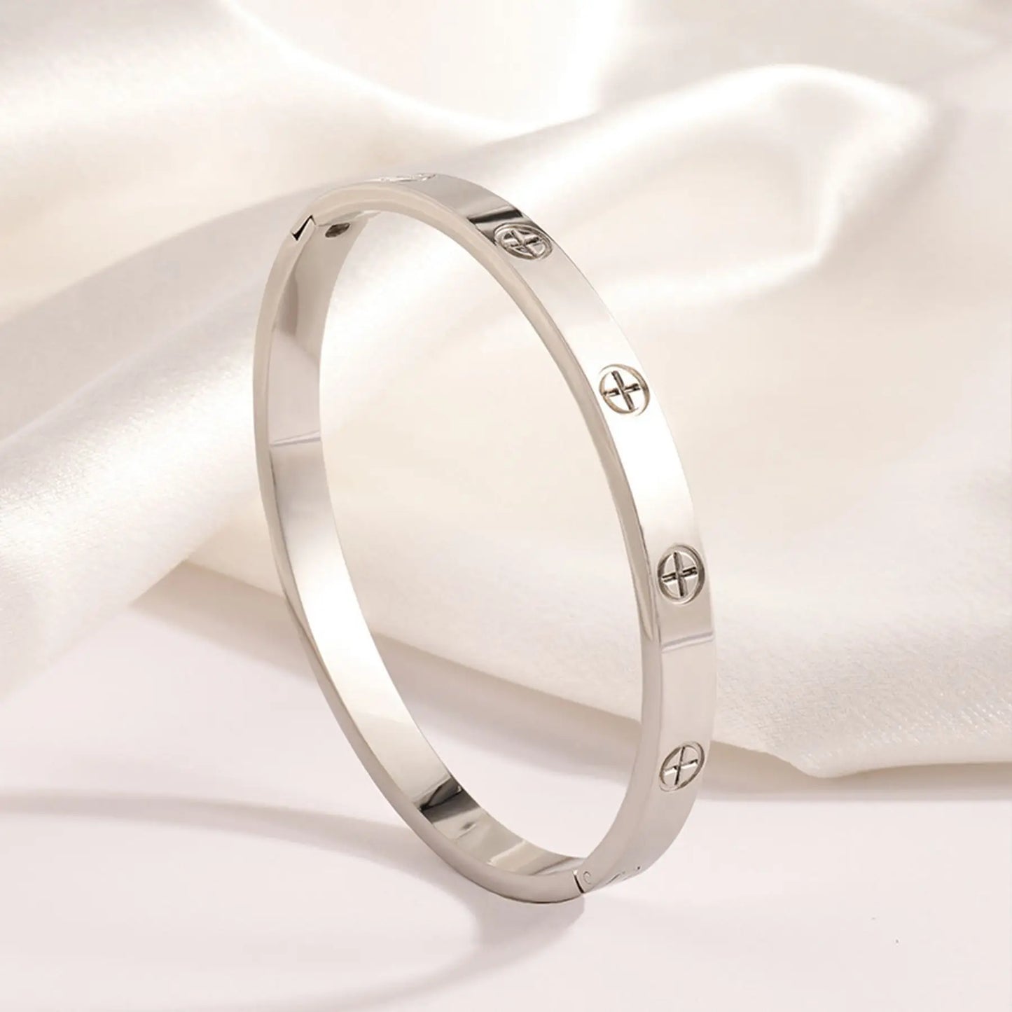 Cross Steel Bracelet