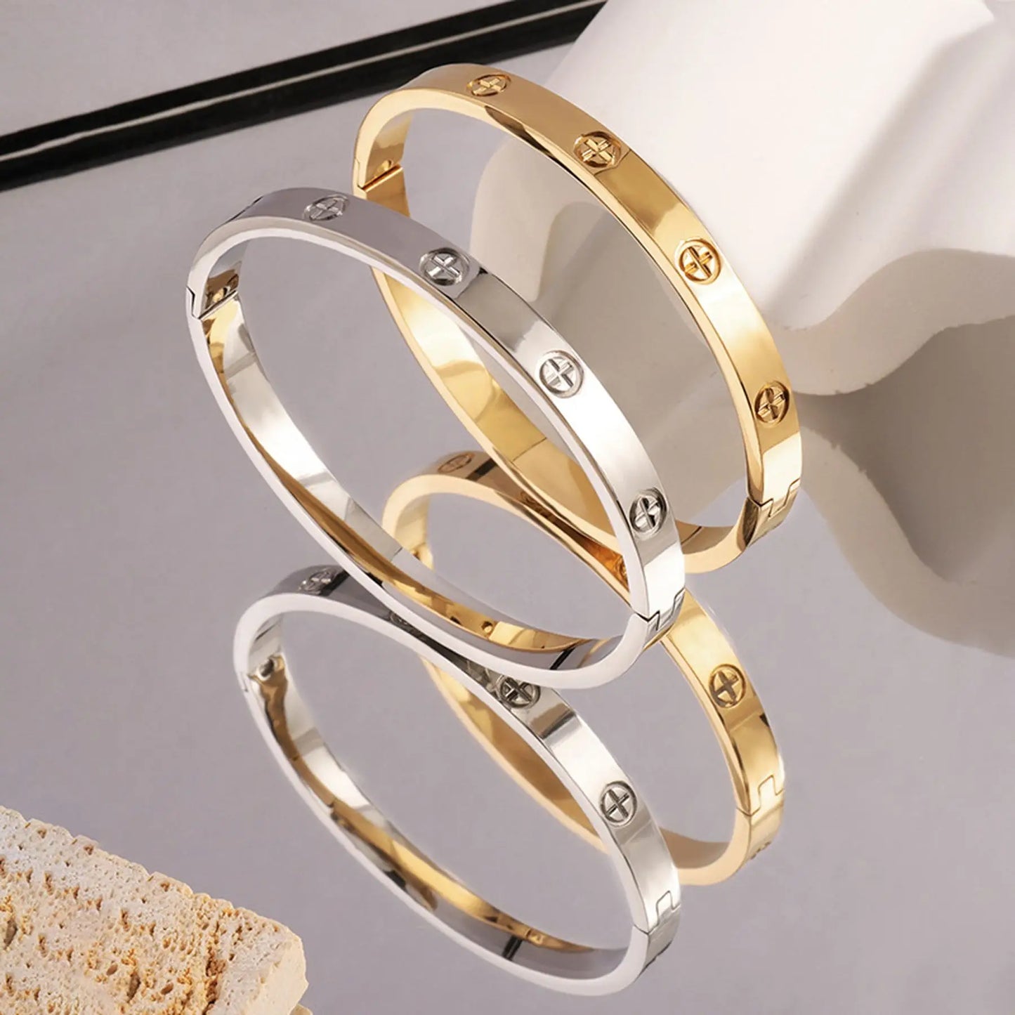 Cross Steel Bracelet