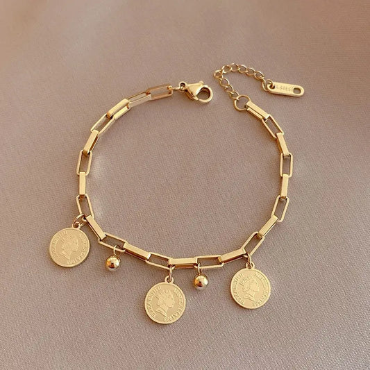 Women's Hip Hop Gold Bracelet