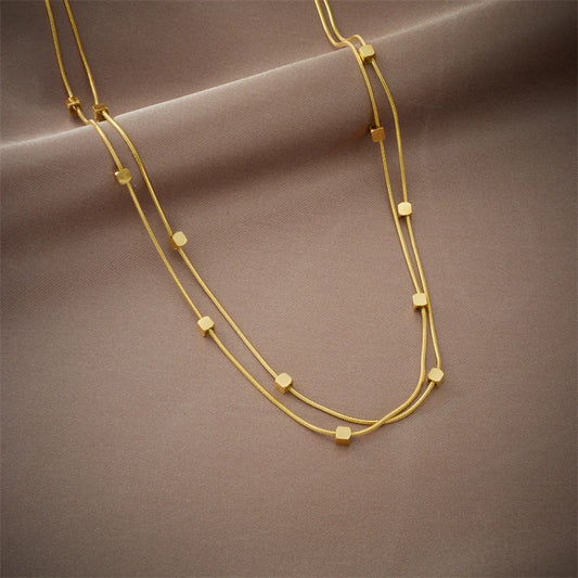 Cube Chain Necklace